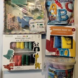 Learning & Paint Clay Chalk Dough Lot Set (Brand New)