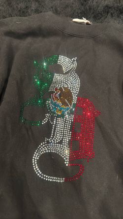 Xsmall Mexico SD rhinestone crewneck