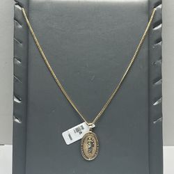 Gold Chain and Charm 14k 22 Inches (455/29)