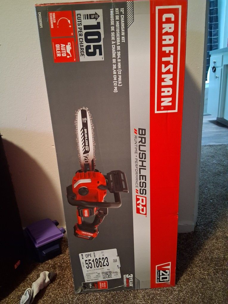 Craftsman Brushless Chainsaw 12"
