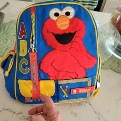 BRAND NEW SESAME STREET ELMO BACKPACK KIDS INTERACTIVE TEACHING BAG SEE DESCRIPTION