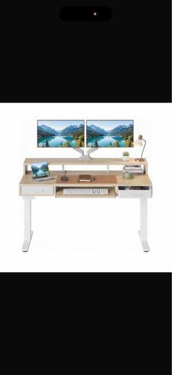 47” Electric Standing Desk with 2 Drawers &24.4″ Large Keyboard Tray  ( I have a lot of desk sizes and color 😃)