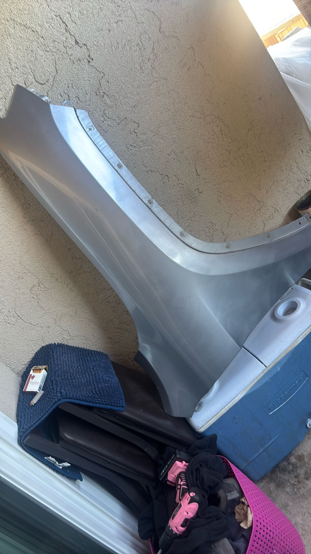 Jeep Grand Cherokee 2016 Silver Fender And Headlights