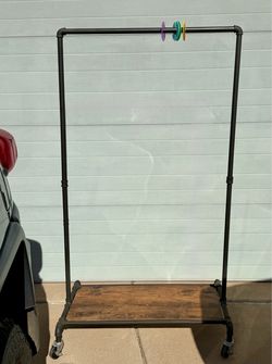 Industrial Style Clothing Rack