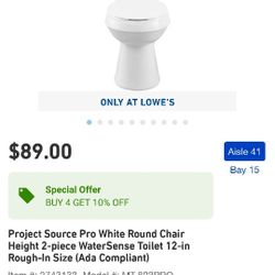 New toilet one side of the base is broke please see pic does not affect fiction of toilet