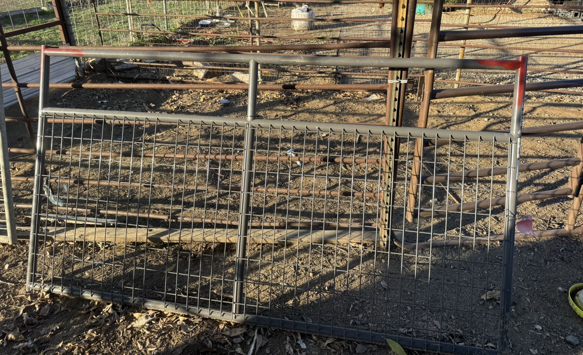 2× Behlen Wire-Filled Livestock Panels / Corral Gates — 92” × 53”