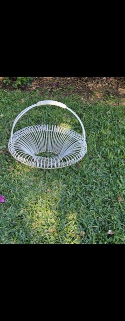 Vintage metal basket.