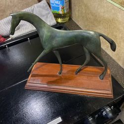 Vintage Bronze Horse  Statue