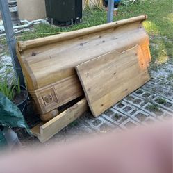 Gold Teak Mantle Three Pieces 