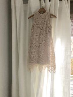 Beautiful Nude color lace detail dress - New with tags - size small