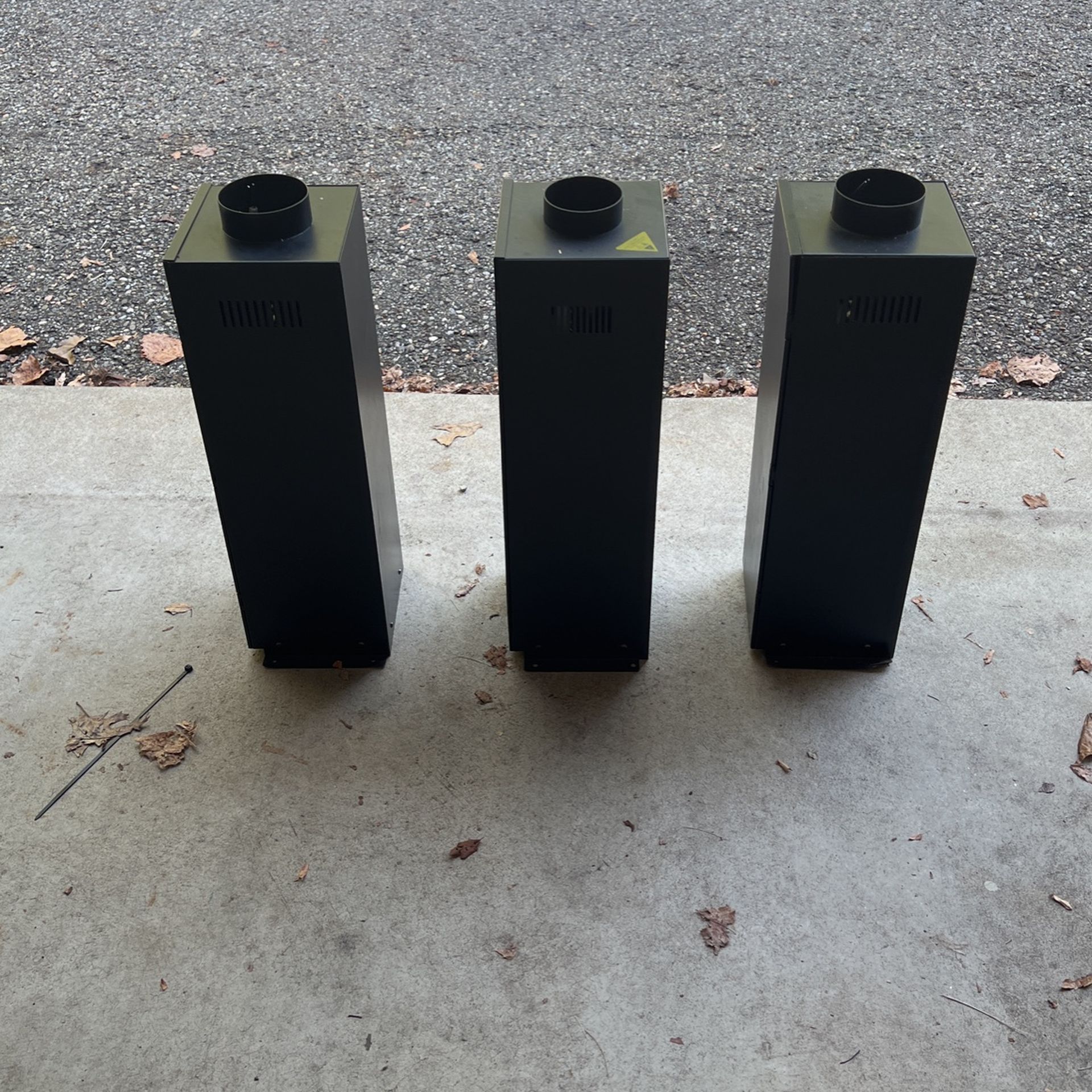 3 DMX Flame machines.