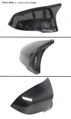 BRAND NEW 2020-2025 TOYOTA SUPRA A90 M STYLE CARBON FIBER REPLACEMENT MIRROR COVERS CAPS