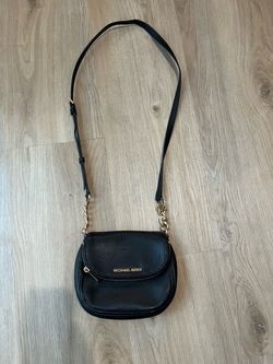 Michael Kors Black Leather Crossbody Bag