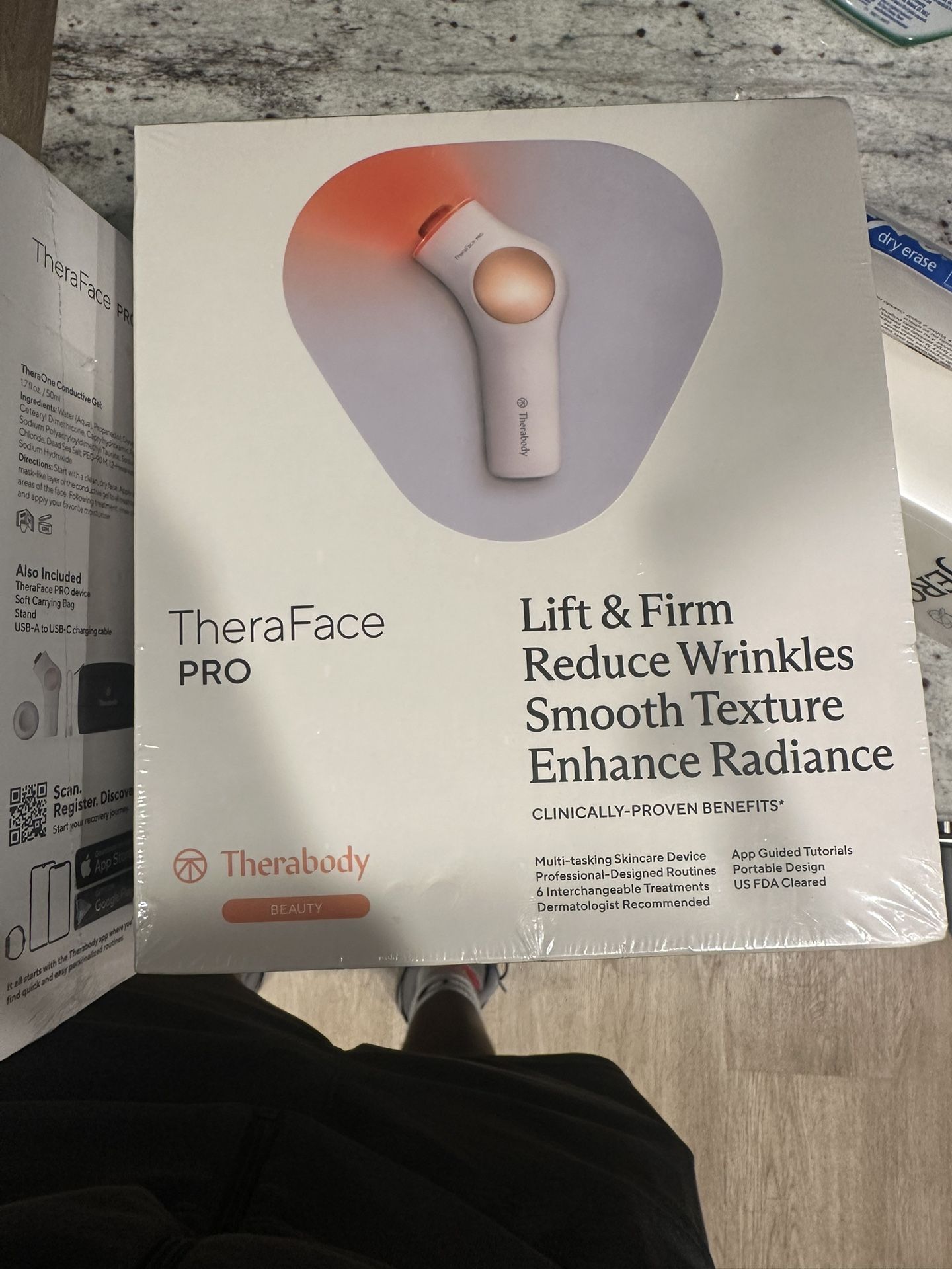 Therabody - TheraFace PRO - Multi-Use Facial Health Device White - SEALED