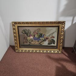 Large Framed Needlepoint 