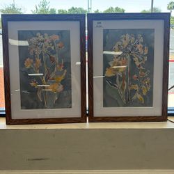‘Collected Florals I’ - 2-Piece Picture Frame Painting Print Set