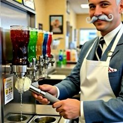 Ice Cream Scoop Vintage Myers 1964 Dasher Orange