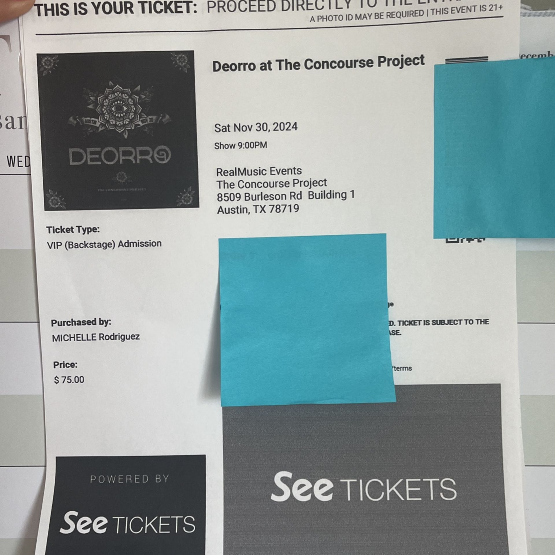 Deorro VIP concert Tickets