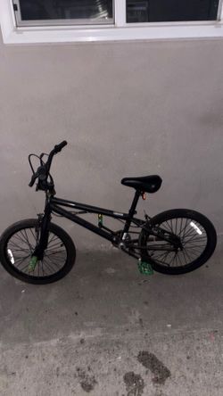 Black and green bmx bike