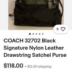Authentic Coach Purse 