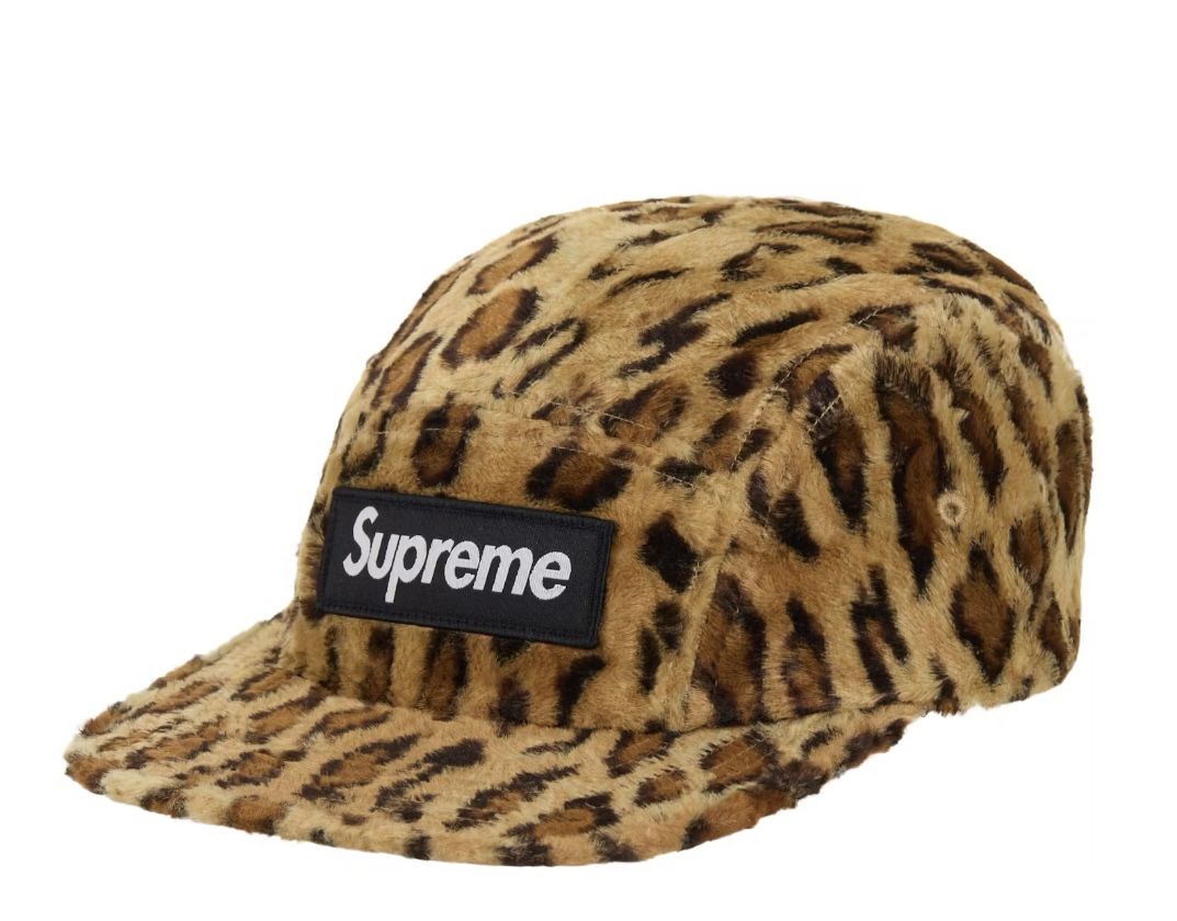 Supreme GOODENOUGH Crushed Rayon Camp Cap Leopard