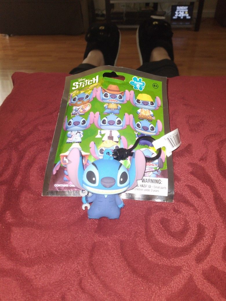 Disney Mechanic Stitch Collectables Figural Keyring New