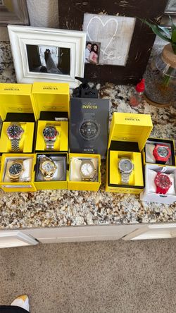 Invicta Watch Collection Lot with Boxes