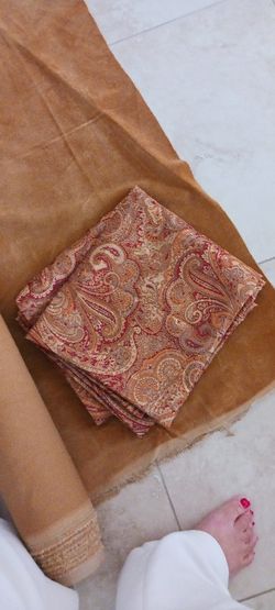 Set Of Paisley Curtain  Panels 86"