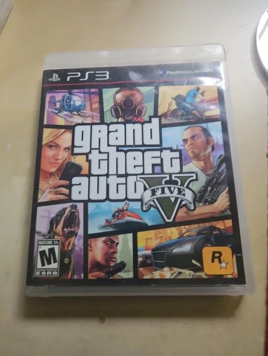 PS3 Grand Theft Auto V Video Game 