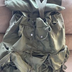 Military-Style External Frame Backpack