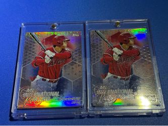 2018 Topps Chrome International Affair Shohei Ohtani Rookie Refractor $200 each or trade