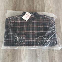 Supreme True Religion Quilted Lined Plaid Flannel