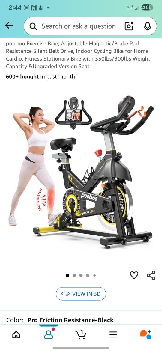 Stationary Exercise Bike
