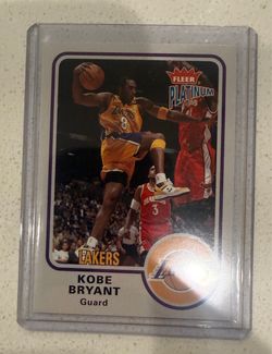 Kobe Bryant Fleer Platinum Lakers Basketball Card