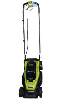 Ryobi 13 Push Green Cordless Push Lawn Mower