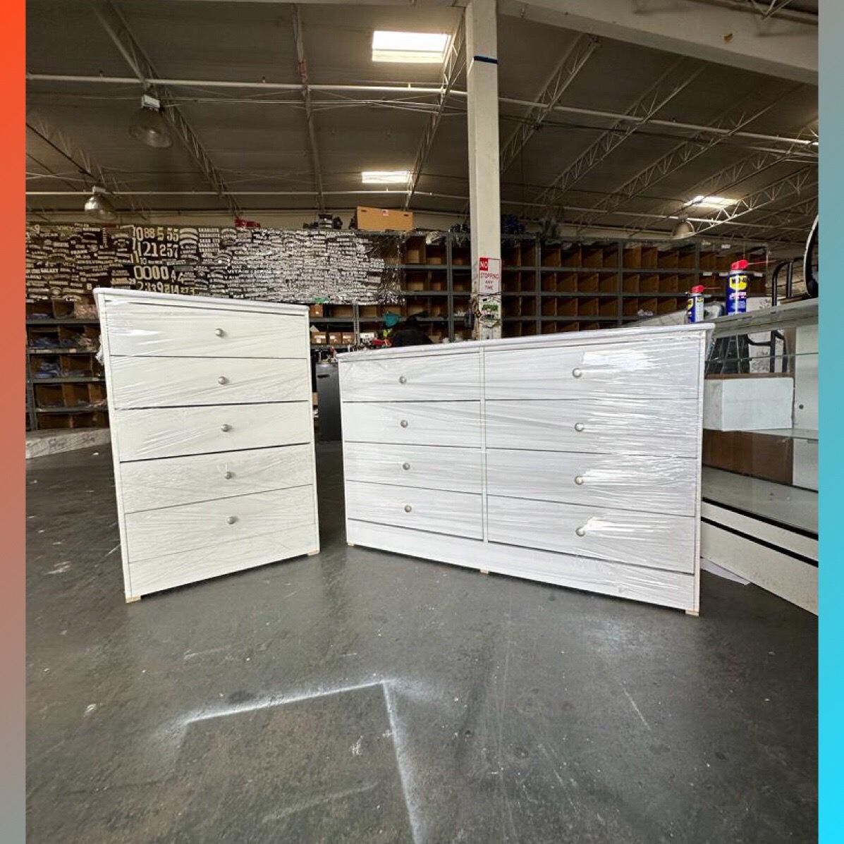 Dresser set / Five and Eight drawers dresser