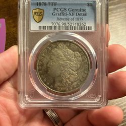 1878 7TF Morgan Silver Dollar XF Detail