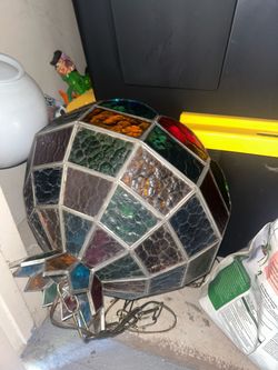 Stained Glass Hanging Lamp