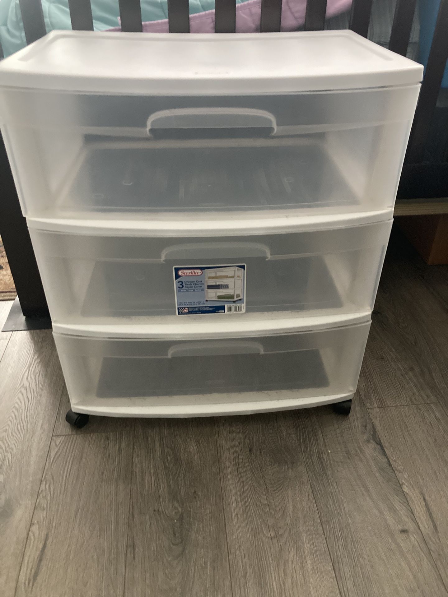Storage Rack 3 Drawer On Wheels