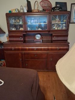 Antique mahogany double decker