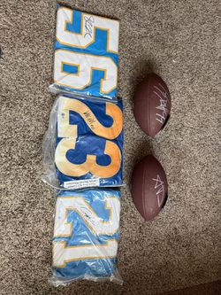Autographed/signed lot nfl
