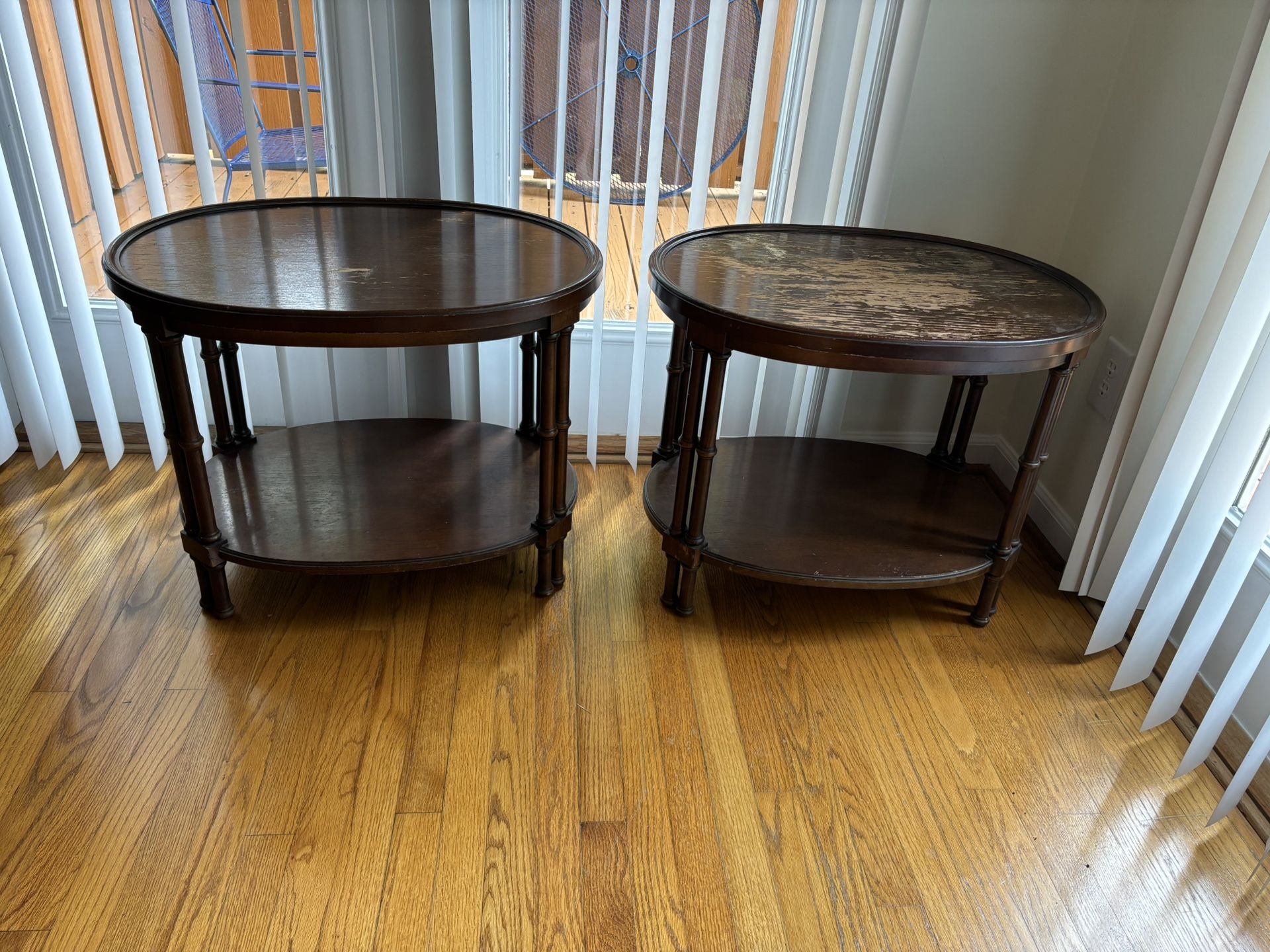 Wood Coffee Table Set