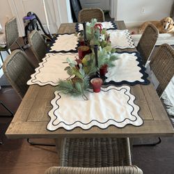 Pottery Barn Bartol Reclaimed Wood Dining Table and Chairs