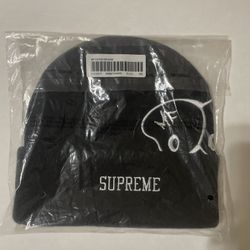 Supreme MF Doom Black Beanie FW23