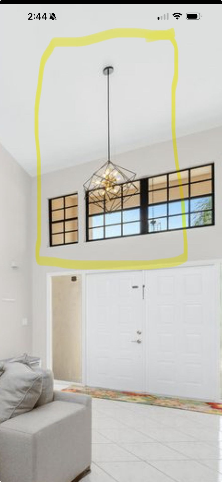 Dark/Gold Ceiling Light Fixture (earliest Pick Up December 10)