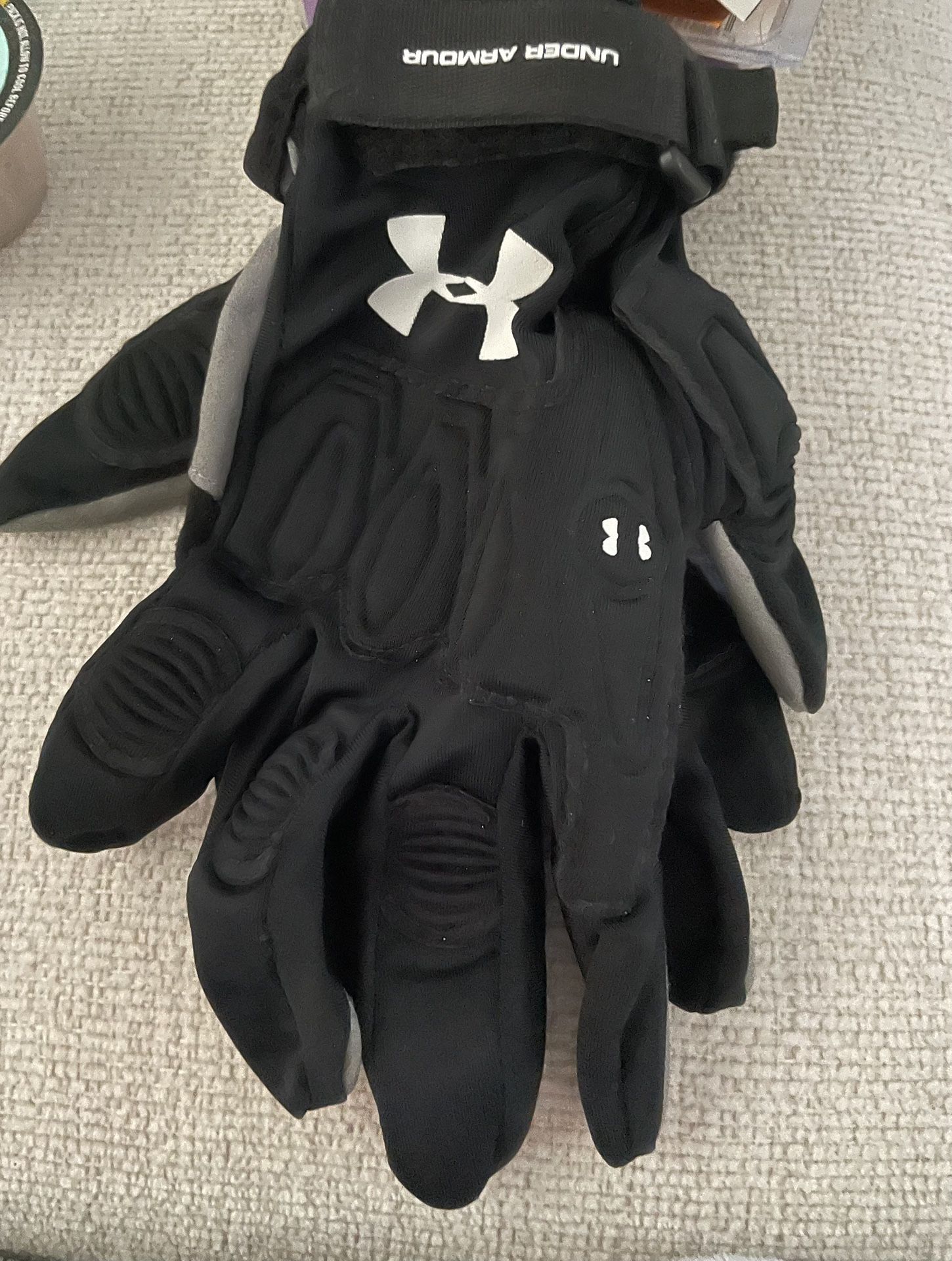 Under Armour UA Lacrosse π₯ LAX Gloves - Large, Mouth guard Case & Goggles