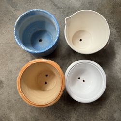 Terracotta Ceramic Glazed Plant Pots