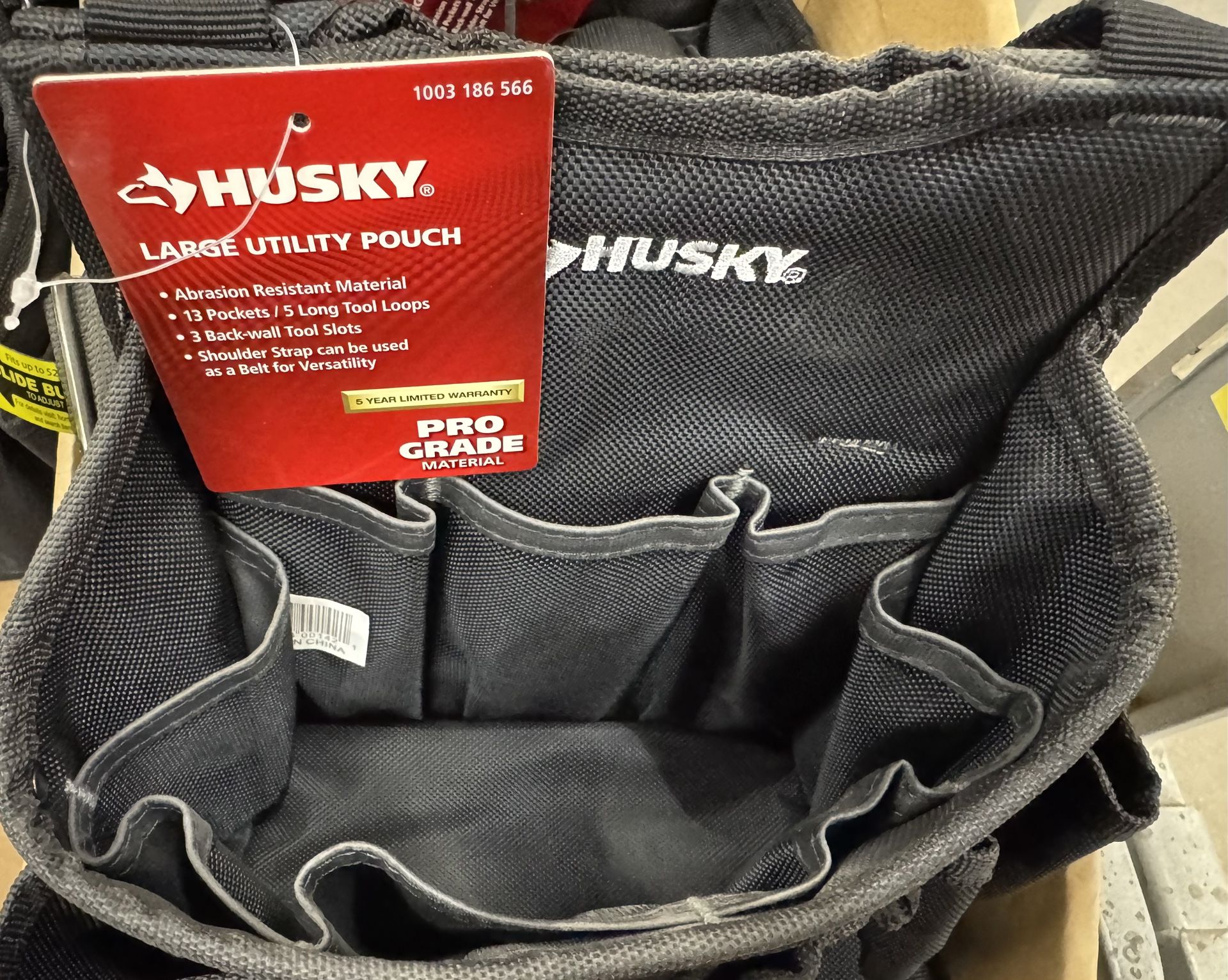 New Husky Black large Utility pouch 