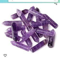 Dark Amethyst Gemstone Tower Spear Point 
