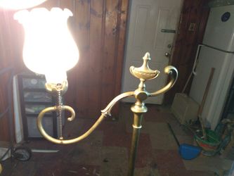 Antique brass lamp